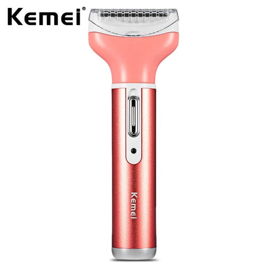 Rechargeable Electric Shaver 4 in 1 Rechargeable Hair Trimmer Hair Removal Machine Epilator Eyebrow Nose Trimmer Razor for Girls and Women Kemei KM-6637