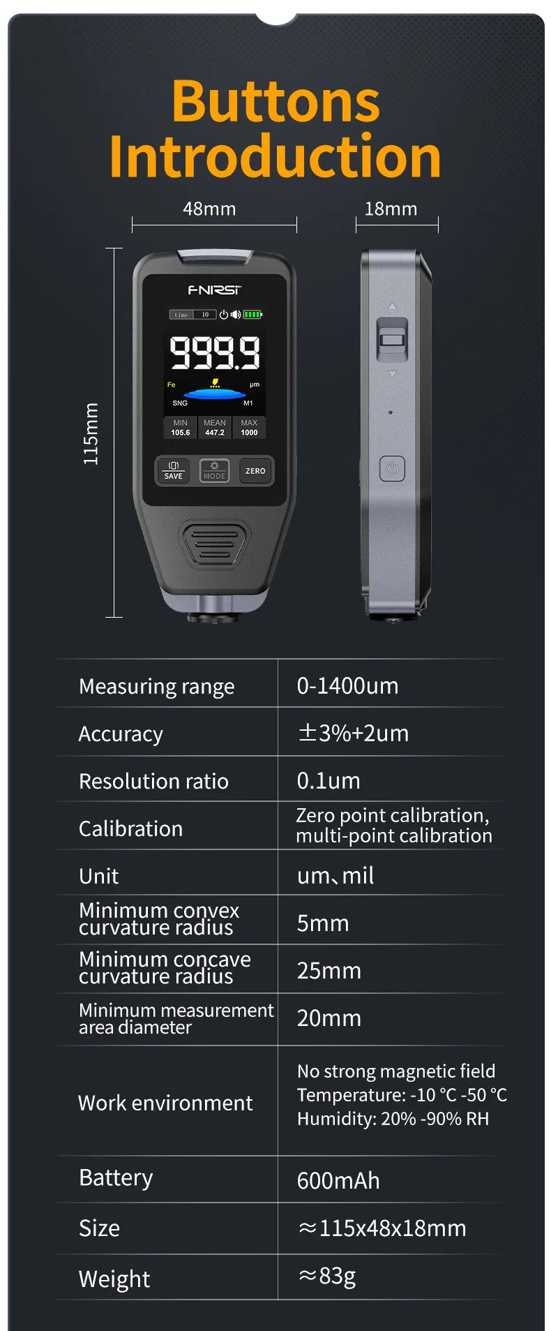 FR CTG20 COATING THICKNESS GAUGE
