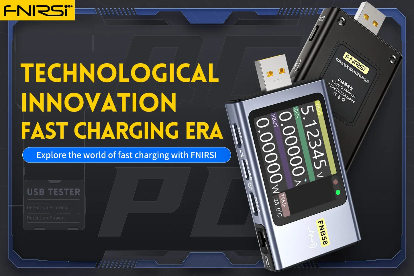 FR FNB58 BT USB Tester