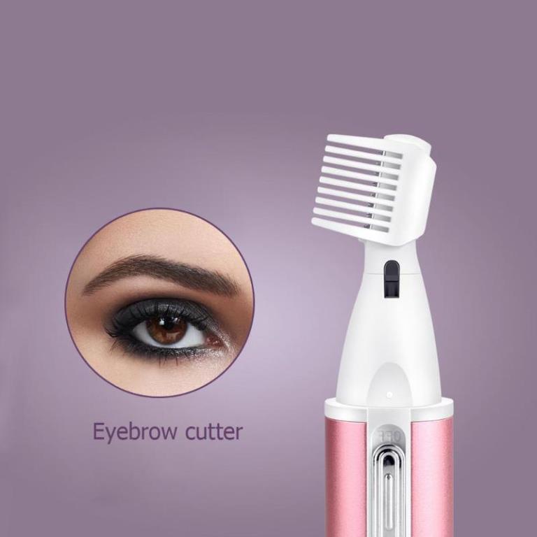 Rechargeable Electric Shaver 4 in 1 Rechargeable Hair Trimmer Hair Removal Machine Epilator Eyebrow Nose Trimmer Razor for Girls and Women Kemei KM-6637