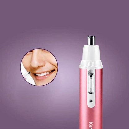 Rechargeable Electric Shaver 4 in 1 Rechargeable Hair Trimmer Hair Removal Machine Epilator Eyebrow Nose Trimmer Razor for Girls and Women Kemei KM-6637