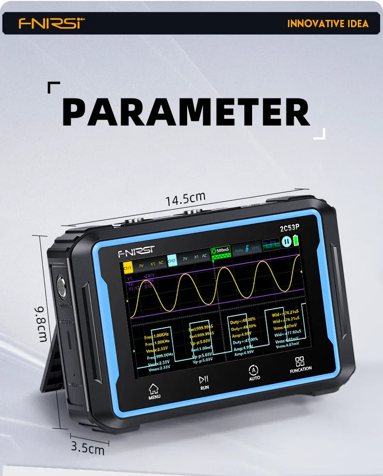 FR 2C53P 50MHz 2 CHANNEL 3 IN 1 OSCILLOSCOPE