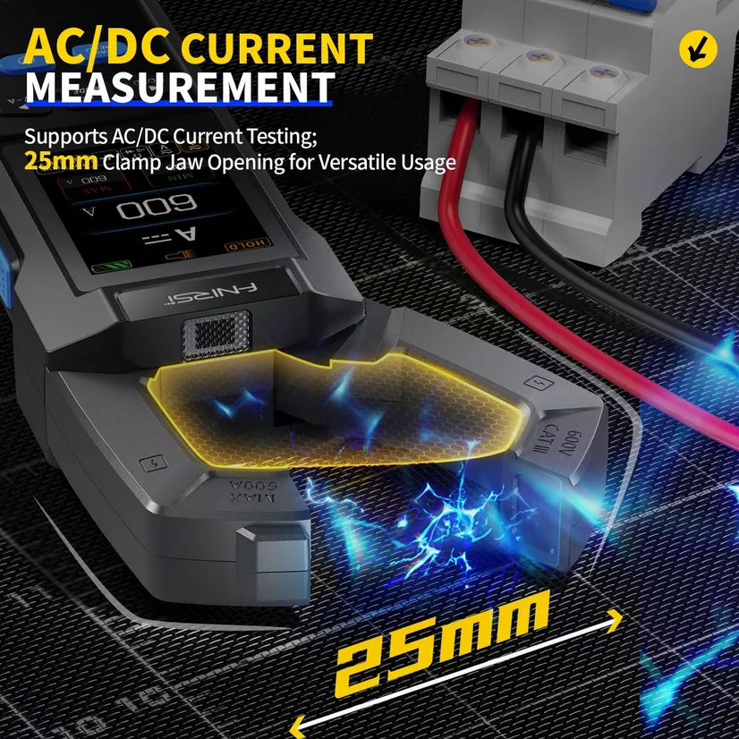 FNIRSI DMC-100 DC AC Current Voltage Clamp Meter Digital Multimeter