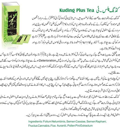 Green World Kuding Plus Tea 2.5 G X 20 Sachets