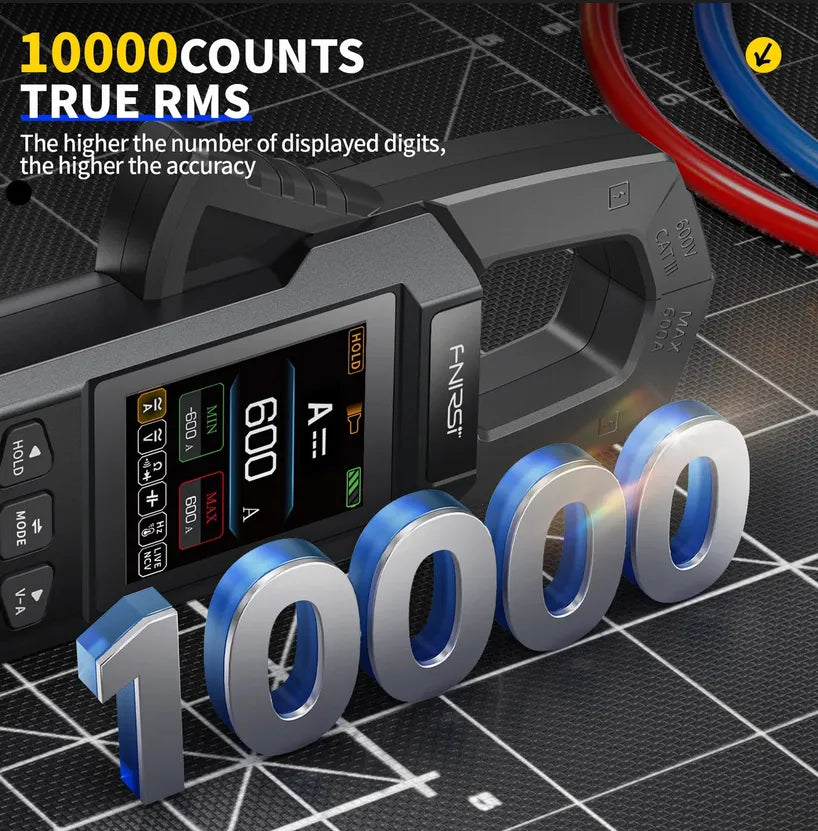 FNIRSI DMC-100 DC AC Current Voltage Clamp Meter Digital Multimeter