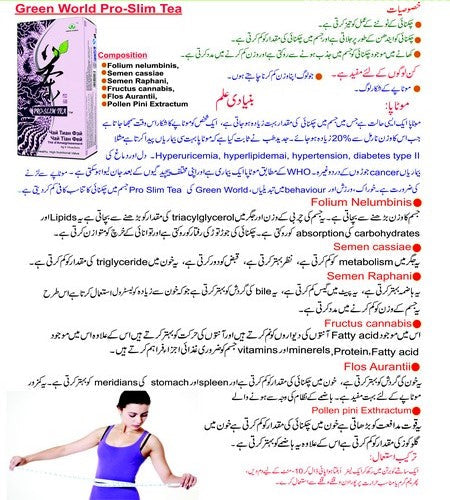 Green World Pro Slim Tea 4 G X 16 Sachets