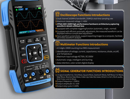 FR 2C53T S 50MHz 2 CHANNEL 3 IN 1 OSCILLOSCOPE