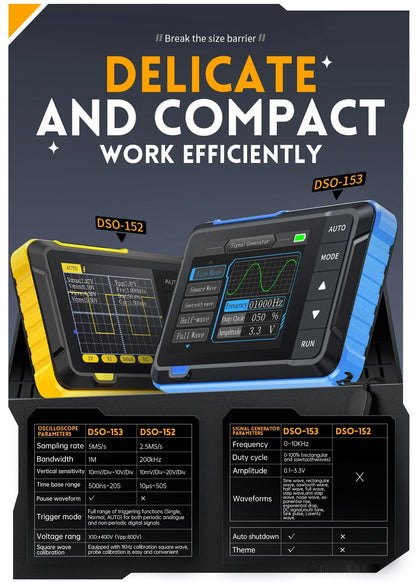 FR DSO153 1MHz SINGLE CHANNEL OSCILLOSCOPE