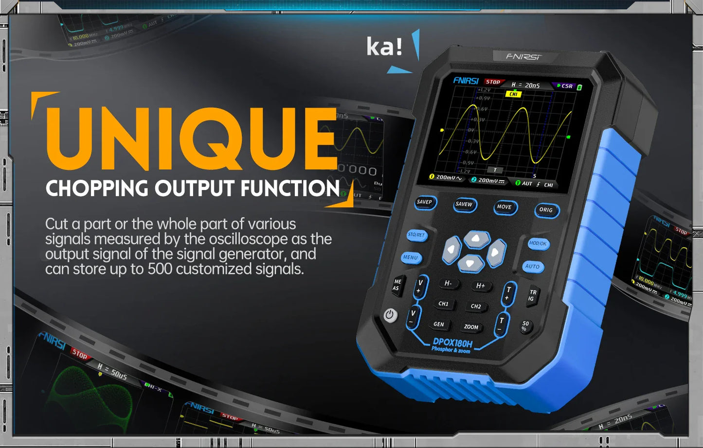 FR DPOX180H B 180MHz 2 IN 1 OSCILLOSCOPE