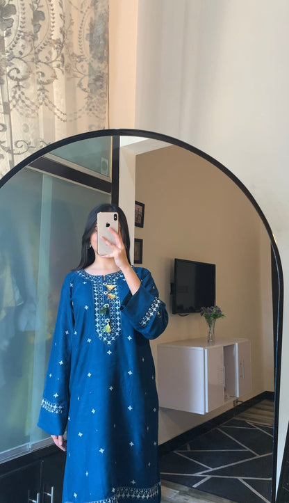 New Sequence Embroidered Long Lenth 2Pcs