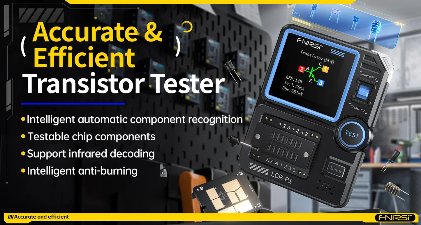 FR LCR P1 DIGITAL TRANSISTOR TESTER