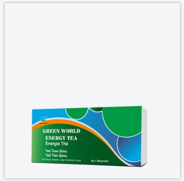 Green World Energy Tea 4 g x 20 sachets It lowers the blood sugar and blood lipid level. As an antioxidant, it prevents cerebra- or cardiovascular diseases. It also works as an antioxidant