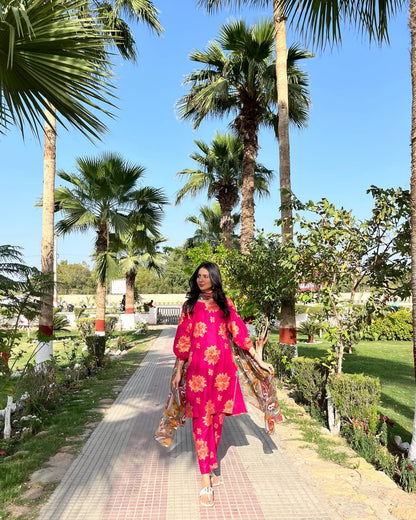 New Gulab Print Design 2Pcs