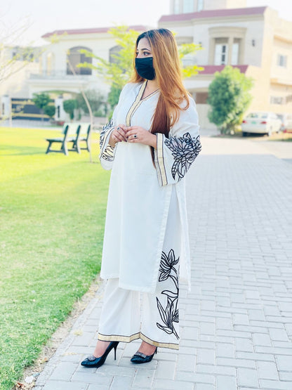 Hania Amir Embroidered Design 3Pcs