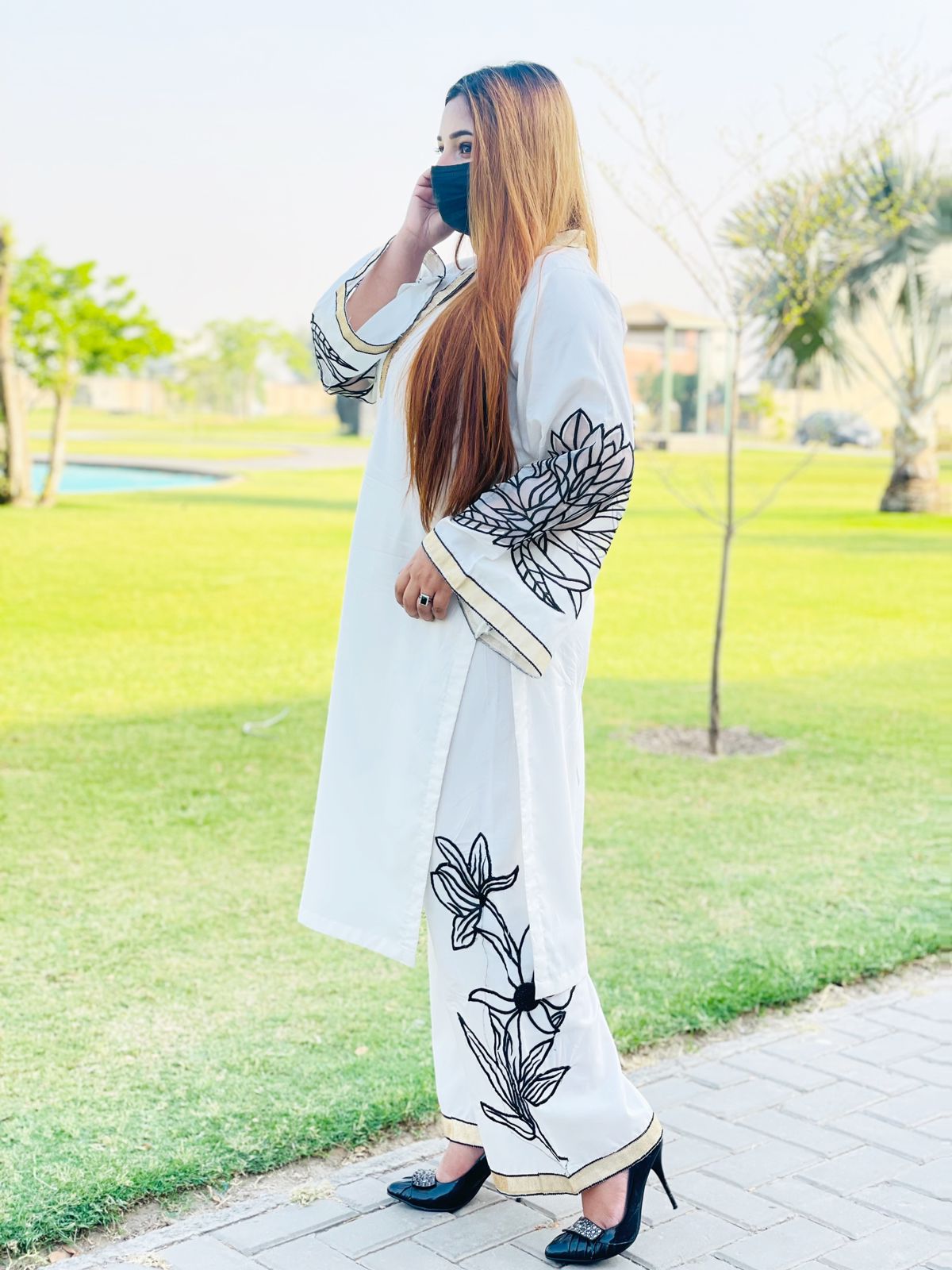 Hania Amir Embroidered Design 3Pcs