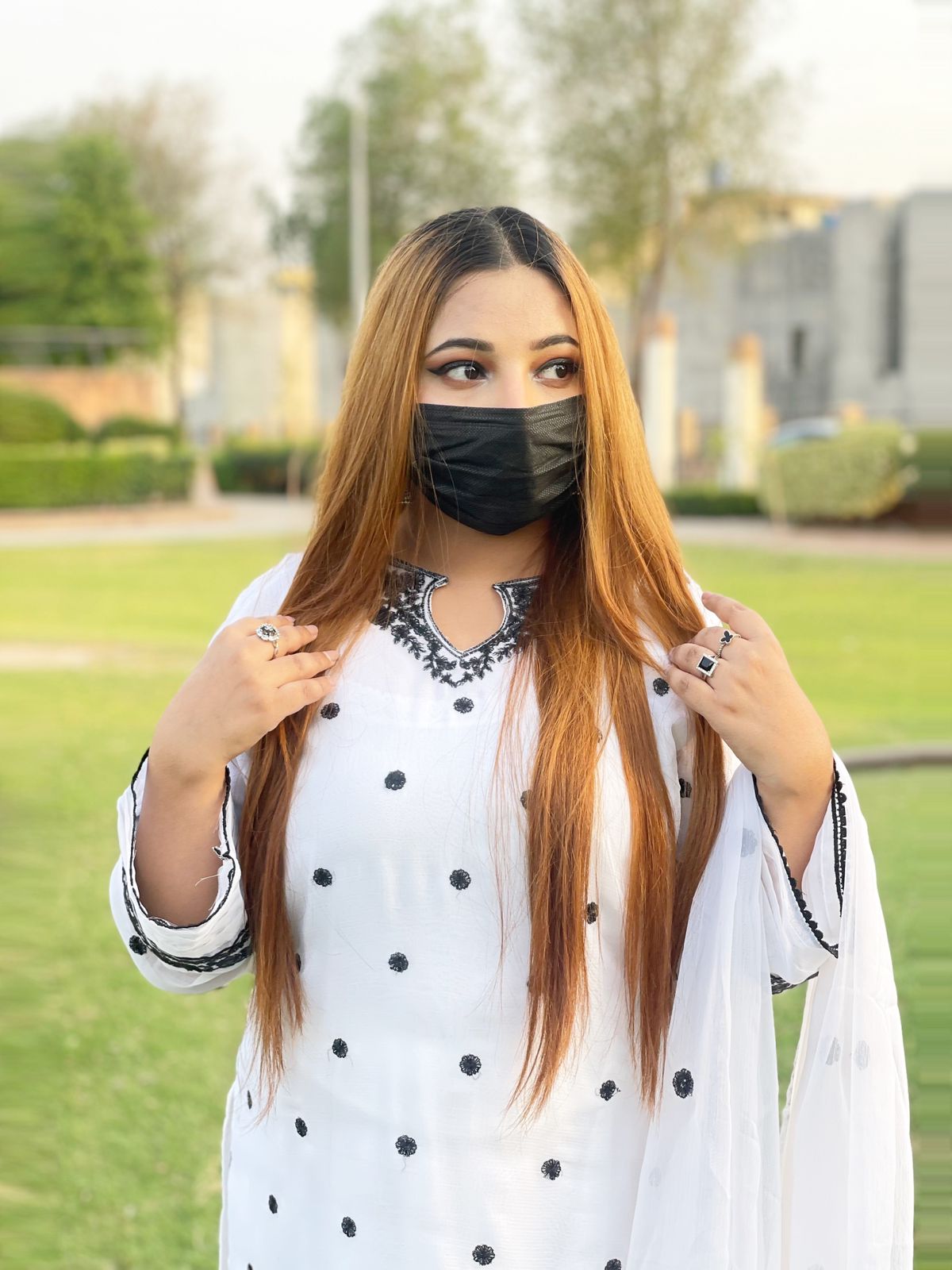 Hania Amir Embroidered Design 3Pcs